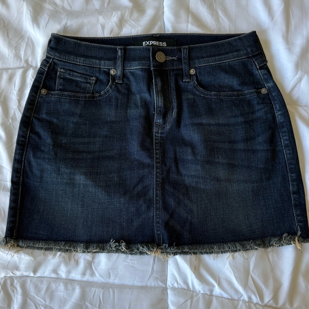 Express Mini Denim Skirt